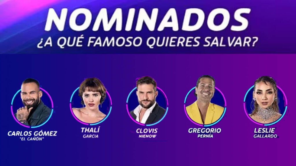 Nominados segunda semana la Casa de Los Famosos 4
